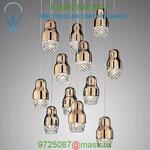 Fedora Cluster Pendant Light USFEDOR3BRBCGU1 AXO Light, подвесной светильник