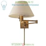 92000D AN-L Classic Swing Arm Wall Sconce with Linen Shade Visual Comfort, бра