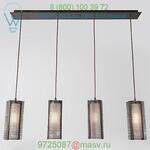 Downtown Mesh Linear Suspension Light PLB0020-04-FB-F-C01-E2 Hammerton Studio, светильник