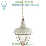 Visual Comfort Henry Industrial Pendant with Prismatic Glass TOB 5042HAB-WHT, светильник