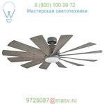 Windflower Smart Ceiling Fan Modern Forms FR-W1815-60L-GH/WG, светильник