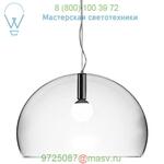 Kartell FL/Y Pendant Light (Transparent/Large) - OPEN BOX RETURN OB-9059/B4, опенбокс