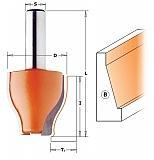 Фреза концевая вертикальная филеночная S=12 D=38x38 B