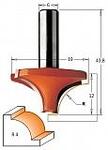 Фреза концевая радиусная TCT S=6 D=19 x12