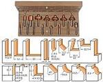 Комплект 15 фрез концевых TCT S=6 RH