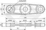 Коромысло для анкеровки двух контактных проводов 043